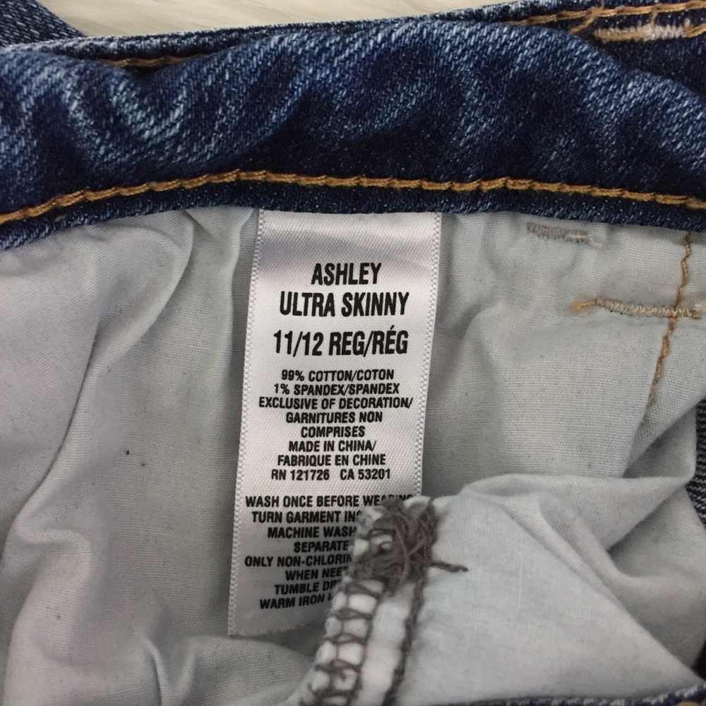 Aeropostale Jeans Womens 11/12 Ashley Ultra Skinny Dark Wash Cotton Denim - Picture 4 of 4